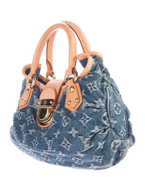 louis vuitton denim coin purse|louis vuitton denim pleaty bag.